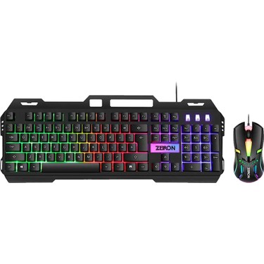 Zeiron T450 Suspanded Cool Q Türkçe Işıklı Rgb Klavye Mouse Fiyatı
