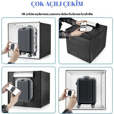 Hpytech 60X60X60 Ürün Fotoğraf Çekim Kabini Seti - LED Fiyatı