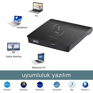 Alfalink AL-DVD15 USB 3.0 Ultra Slim Taşınabilir DVD Rw Fiyatı
