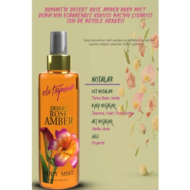 Eda Taşpınar Desert Rose Amber Body Mist, Dubai'nin Fiyatı