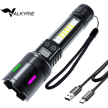Valkyrie Şarjlı 15W LED 7 Işık Modu Çakarlı Zoom Özellikli Fiyatı