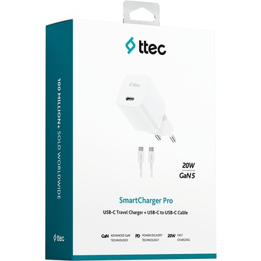 Ttec Smartcharger Gan 20W Pd Seyahat Hızlı Şarj Aleti + Fiyatı