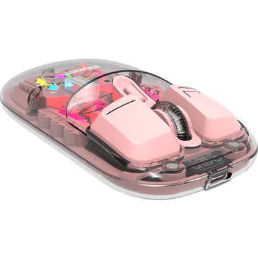 Everest SM-BT89 Opal Şarj Edilebilir Sessiz Pembe Transparan Fiyatı