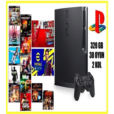 プレイステーション3 Sony PlayStation 3 Oyun Konsolu 320GB, 2 Kollu, Bluetooth, Fiyatı