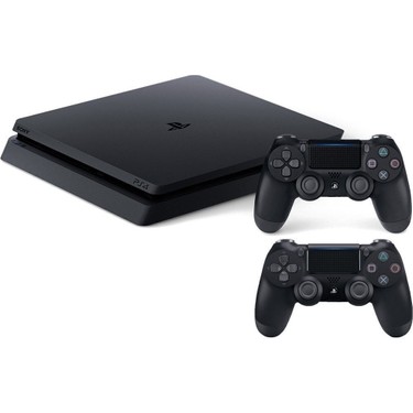 SONY - くろまめ PlayStation4  1TB 2台 Sony PlayStation 4 Slim 1TB Oyun Konsolu + 2 DualShock Kol, Fiyatı