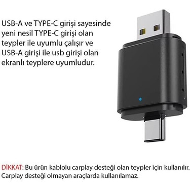 PLAY C＋MPUTER CONVERT Powermaster PM-27447 Kablosuz Carplay - Android Auto Fiyatı