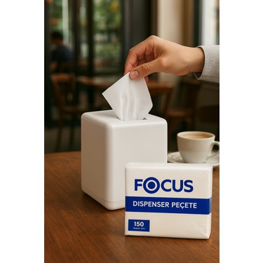 Focus Dispenser Peçete, Masaüstü Peçete, 18X24 cm – 18 Paket Fiyatı