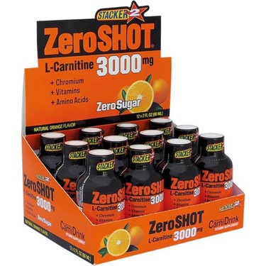 zero shot l carnitine ZeroShot L-Carnitine Sıvı 12x60 ml Portakal Aromalı, Fiyatı Zero Shot 60 mL 3000Mg