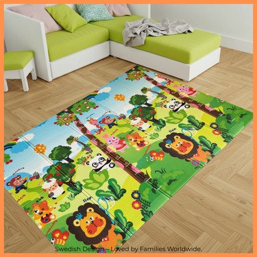 Sweden Baby Happy Jungle Çift Taraflı Katlanabilir Oyun Fiyatı