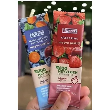 Vegan Meyve Pestili Çilek Elma Yaban Mersini Havuç 14GR x 10 Fiyatı