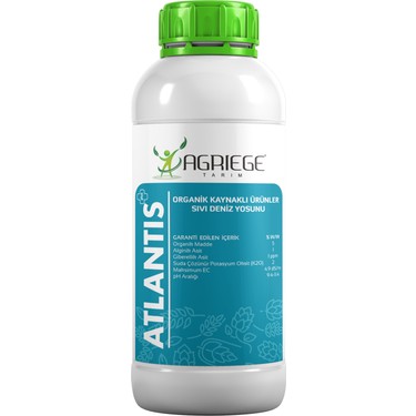Agriege Atlantis Plus 1 Litre Deniz Yosunu İçerikli Meyve Fiyatı