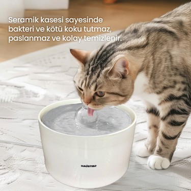 Haustier WF013 Seramik Otomatik Kedi Su Sebili,kedi Su Fiyatı