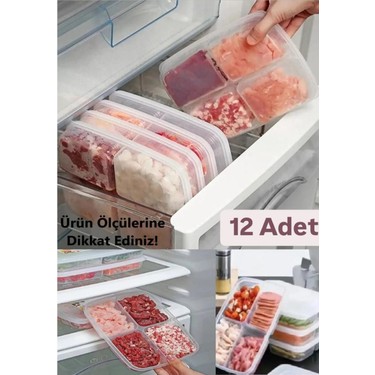 Bayev 12'li 4 Bölmeli Dondurulmuş Et ve Sebze Saklama Kabı Fiyatı