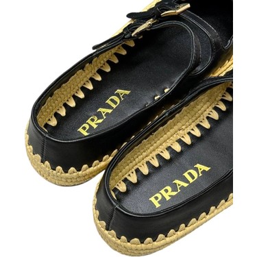 Prada Espadril Raffia Ballerinas Mary Jane - Kadın Ayakkabı Fiyatı