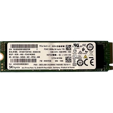 内蔵型SSD SK hynix GEN 3x4 1TB NVME M.2 SSD Sk Hynıx 1tb M.2 2280 Nvme Pcıe Gen3 X4 SSD Solid State Fiyatı