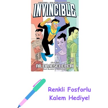 Invincible 1 - Aile Meseleleri + Renkli Fosforlu Kalem Kitabı