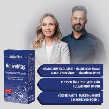 Active Plus Magnezyum P5P 60 Kapsül Fiyatı - Taksit Seçenekleri