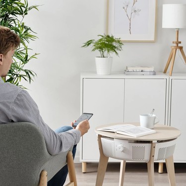 IKEA Starkvınd Hava Temizleyici Sehpa Meşe Kaplama-Beyaz Fiyatı