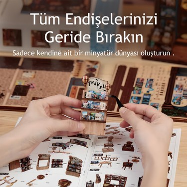 Emirgan Seyahat İzleri Mini Kitap Köşesi (Book Nook) DIY Kit Fiyatı