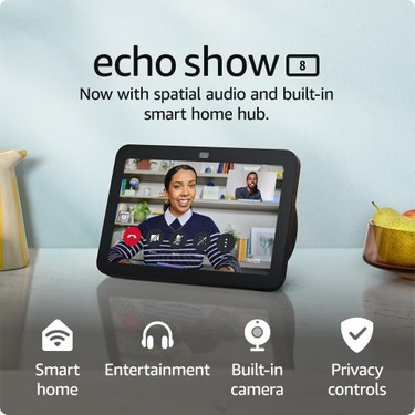 Amazon Echo Show 8 (En Son Nesil) | Alexa & Akıllı Ev Fiyatı