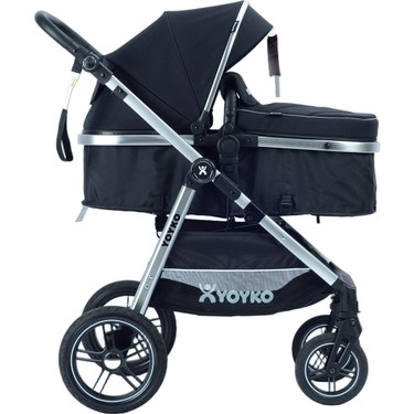 Yoyko Luxury I-Size Travel Sistem Bebek Arabası 3 In 1 Siyah Fiyatı