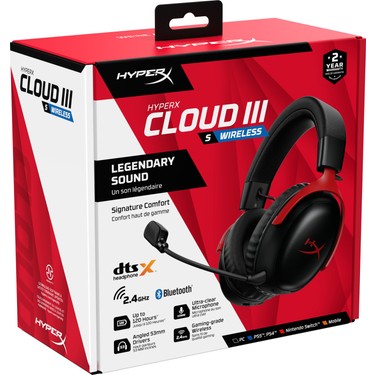 Hyperx Cloud Iıı S Wireless Black-Red Gaming Headset Fiyatı