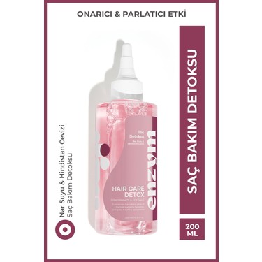 Enzym Cosmetics Enzym Doğal Saç Bakım Detoksu Onarıcı 200 ml Fiyatı
