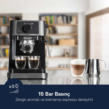 DeLonghi Stilosa EC230.BK 1100W Espresso Makinesi Siyah Renk Fiyatı