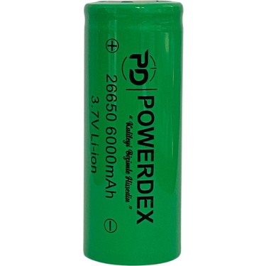 Powerdex 26650 3.7V 6000 Mah Li-Ion Şarjlı Pil Fiyatı