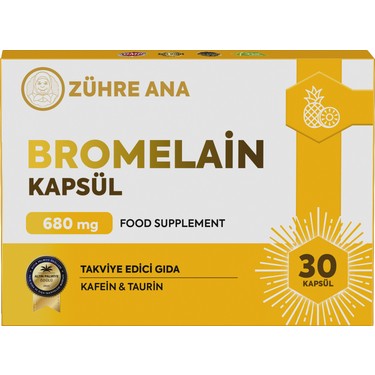 Zühre Ana Bromelain Kapsül 680 mg 30 Adet Fiyatı