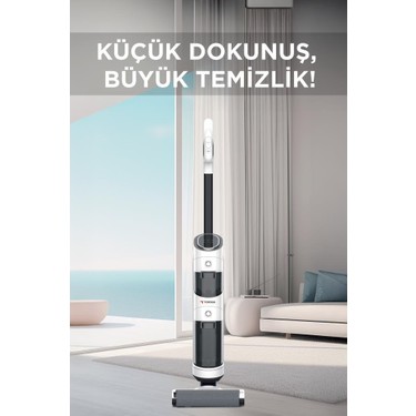 Torima FW-1000 Beyaz Şarjlı Islak Kuru Dikey Süpürge ve Fiyatı