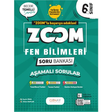 Günay Yayınları 6. Sınıf Zoom Serisi Fen Bilimleri Soru Kitabı