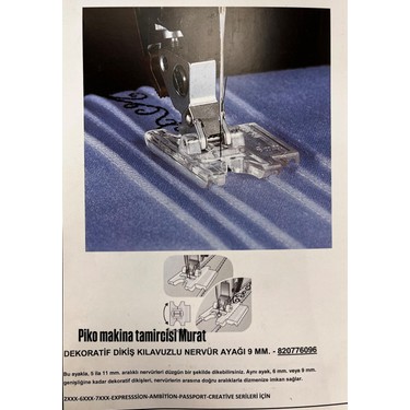 820776096 Pfaff Nervür Süs Dikiş Ayağı 9mm Fiyatı