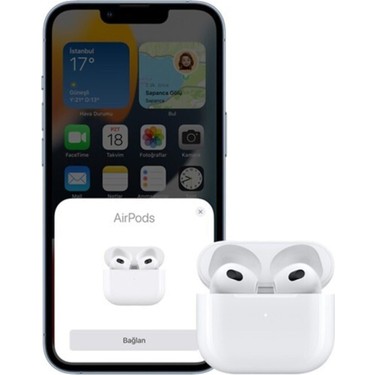 携帯電話/スマホ AirPods 3 Apple AirPods (3. nesil) ve MagSafe Şarj Kutusu Bluetooth Kulaklık