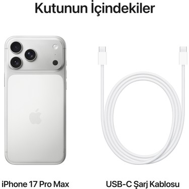 Apple iPhone 17 Pro Max 512 GB Gümüş Fiyatı - Taksit Seçenekleri