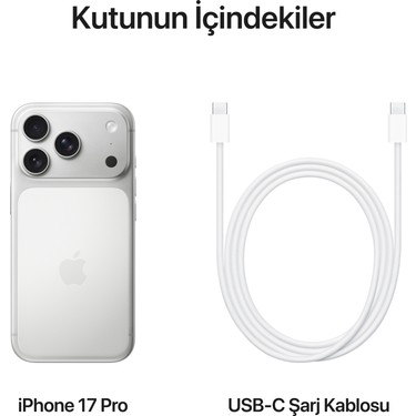 Apple iPhone 17 Pro 256 GB Gümüş Fiyatı - Taksit Seçenekleri