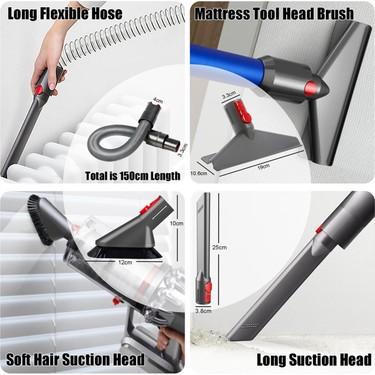 Aeethericly Dyson V7 V8 V10 V11 V15 ile Uyumlu Aksesuar Seti Fiyatı