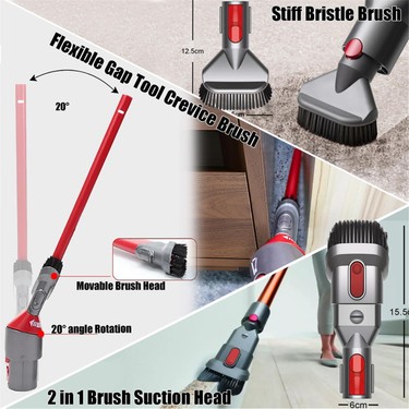 Aeethericly Dyson V7 V8 V10 V11 V15 ile Uyumlu Aksesuar Seti Fiyatı
