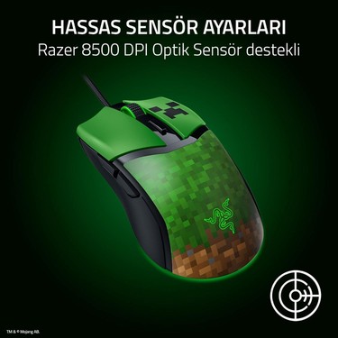 Razer Kablolu Mouse Minecraft Edition RZ01-04650200-R3M1 Fiyatı