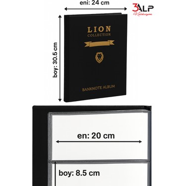 3Alp Koleksiyon Lion 120 Adet Kağıt Para Kapasiteli, 20 Fiyatı