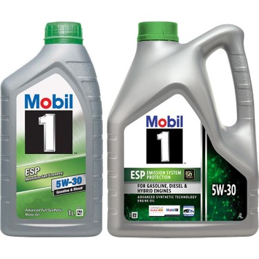 Mobil 1 ESP 5W30 Motor Yağı 5 lt Viskozite 5W-30 Uyumlu Fiyatı
