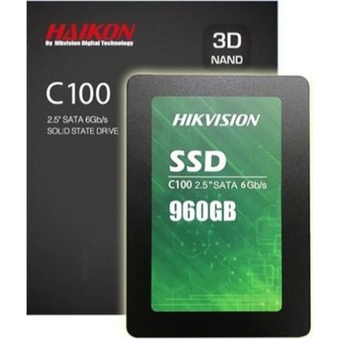 Hikvision C100 960 GB SSD Disk Sata 3 500 MB/s Okuma 450 Fiyatı