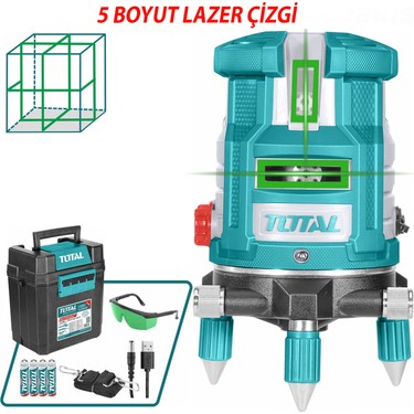 Total TLL305205 Lazer Terazi 5 Çizgi Yeşil Işın Otomatik Fiyatı