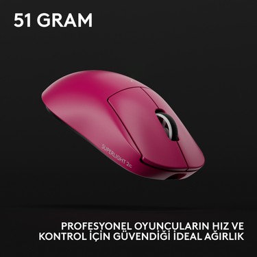 Logitech G Pro x Superlıght 2c Hafif Hero 2 Sensör 32.000 Fiyatı
