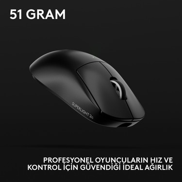 Logitech G Pro x Superlıght 2c Hafif Hero 2 Sensör 32.000 Fiyatı