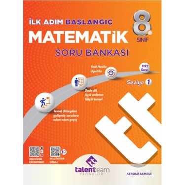 Talent Team Yayıncılık 8. Sınıf Ilk Adım Başlangıç Matematik Kitabı