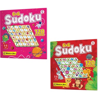Yükselen Zeka Stickerlı Sudoku Seti 8 Kitap 700 Renkli Fiyatı