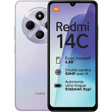 Xiaomi Redmi 14C （4GB+128GB） Redmi 14C 4gb Ram 128 GB Akıllı Cep Telefonu (Türkiye Gar Fiyatı
