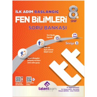 Talent Team Yayıncılık 8. Sınıf Ilk Adım Başlangıç Türkçe Kitabı