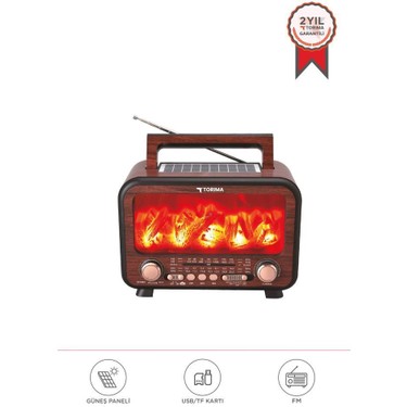 Torima Bluetooth Hoparlör Nostaljik Solar Panelli Speaker Fiyatı